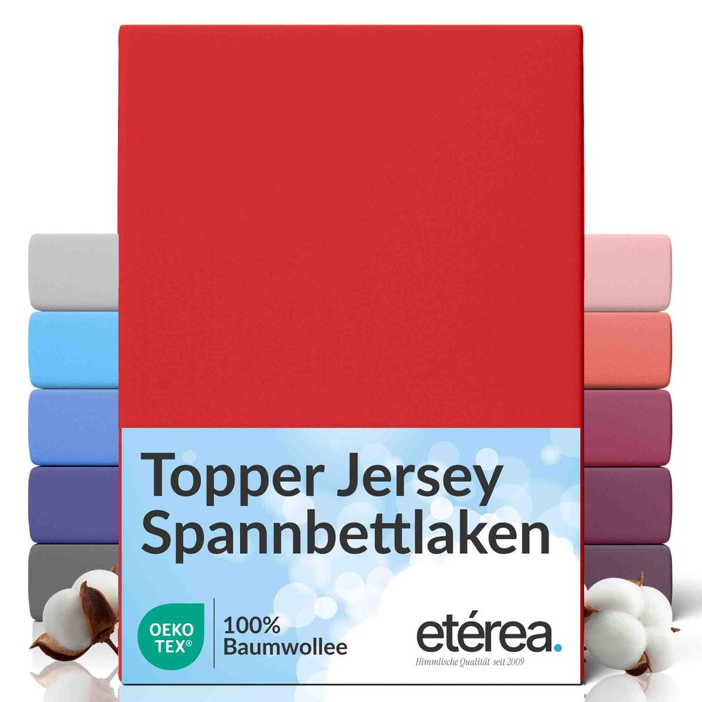 etérea Topper Jersey Spannbettlaken 180x200 - 200x200 cm – Produktbild 
