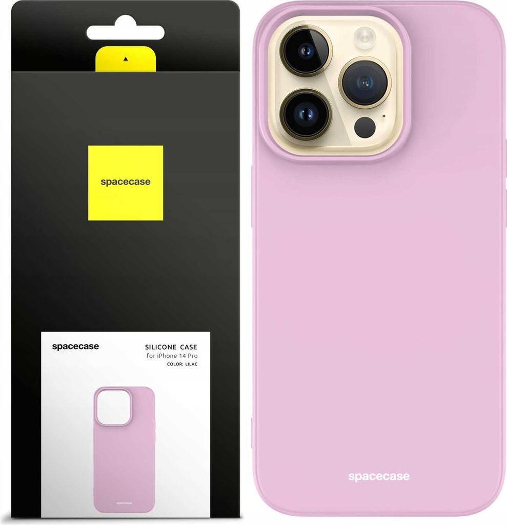Spacecase Silikonhülle iPhone 14 Pro lila
