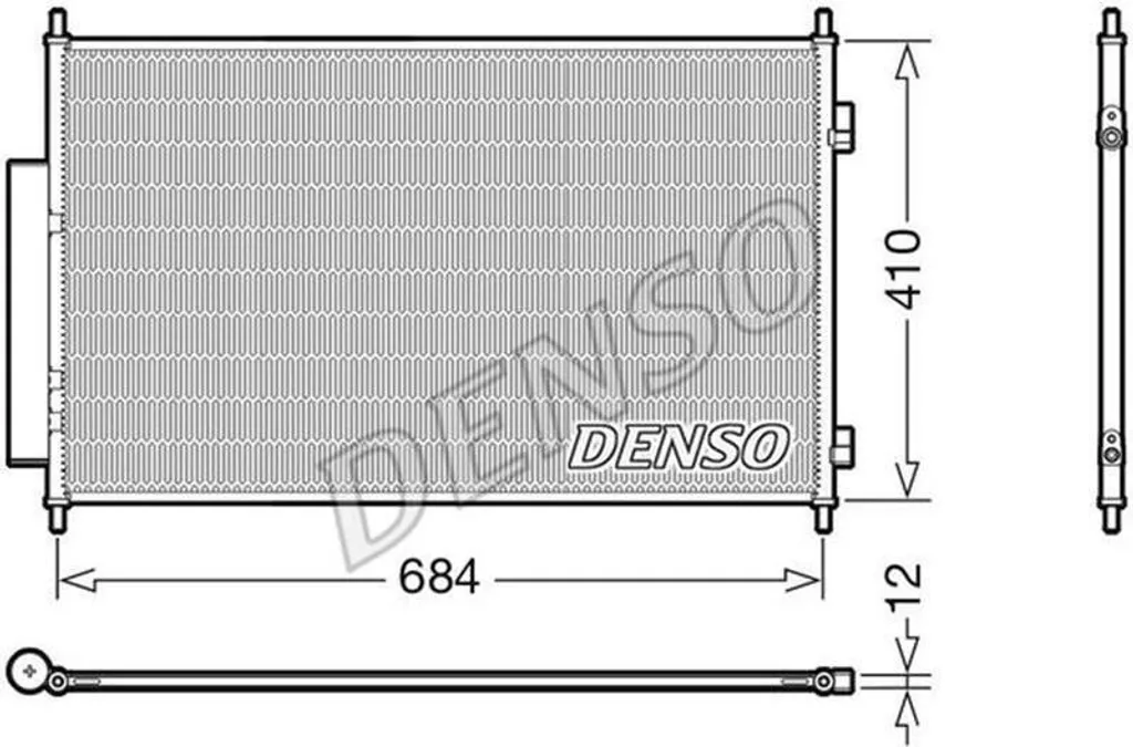 Condenseur de climatisation DENSO DCN40027 pour circuit de froid auto