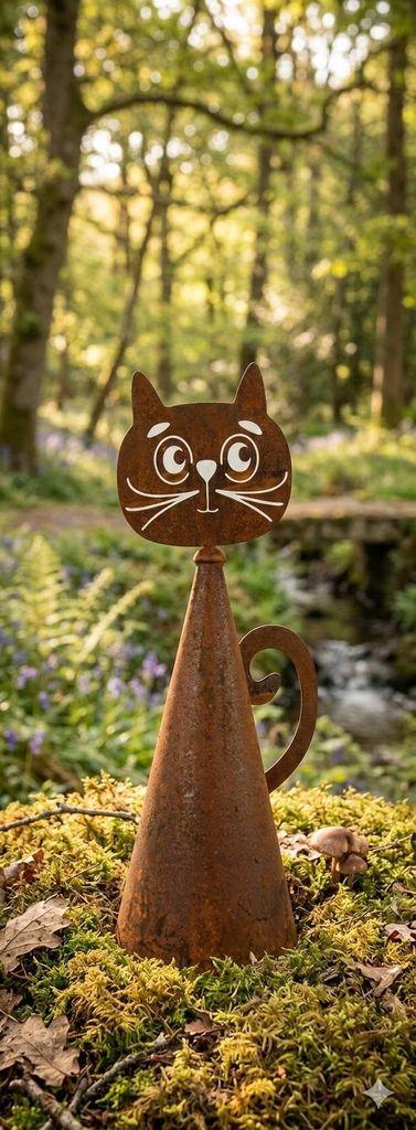 Wunderschöner Zaunhocker Katze