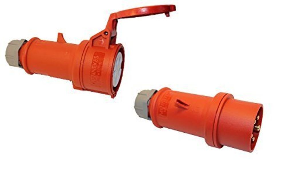 SET MENNEKES CEE Kupplung und Stecker 16A 5-polig 5P 400V Starkstrom