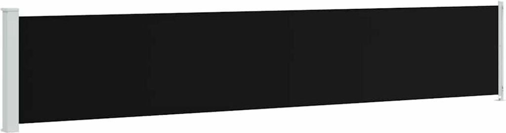 vidaXL Bočná výsuvná markíza 117x600 cm čierna Obrázok produktu 