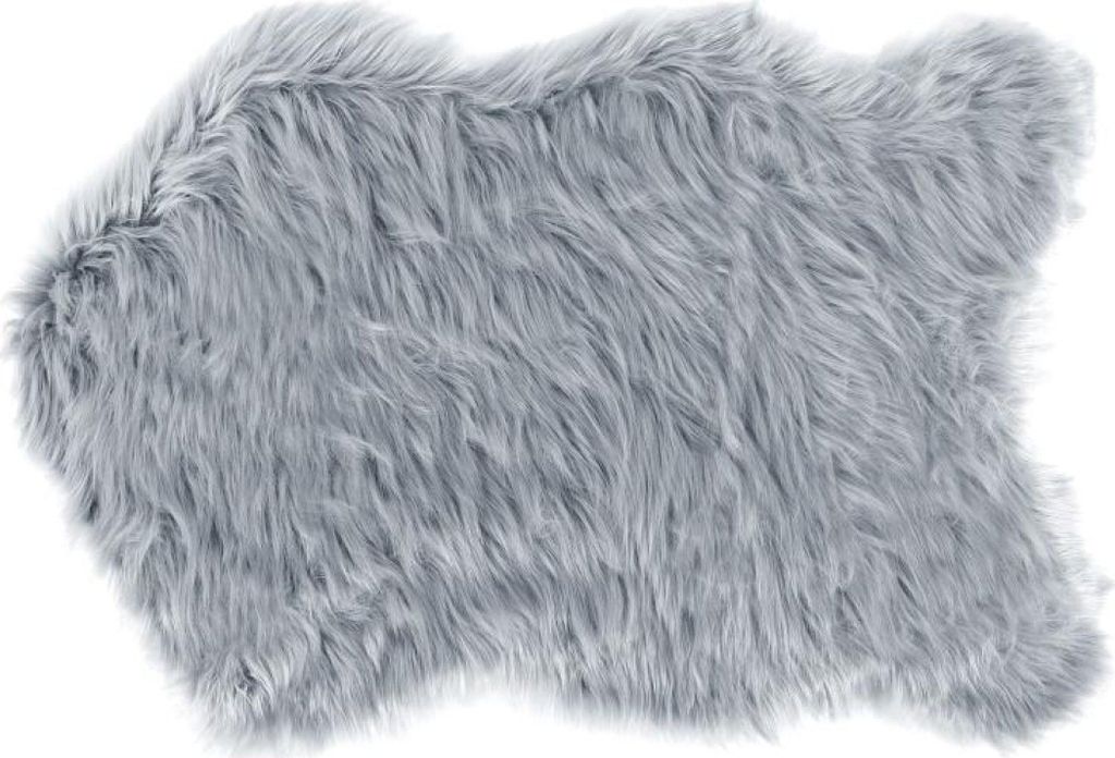 Kunstpelz - Teppich - 60x90 cm - Grau