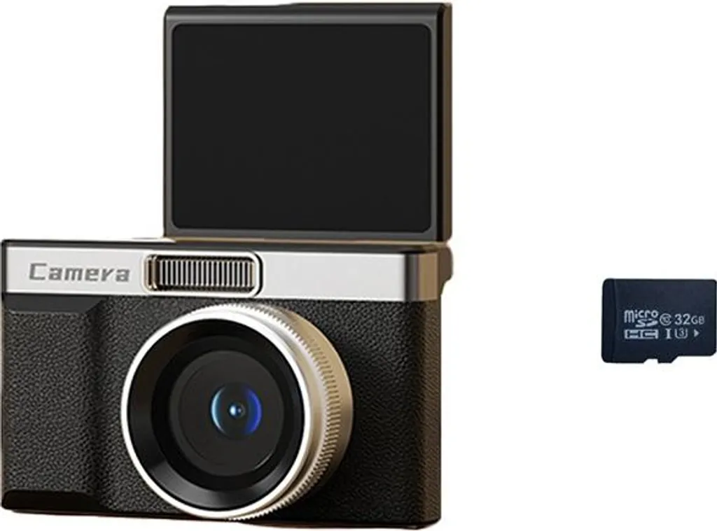 INF Fotocamera Digitale Retrò Dual-Lens 5k - Zoom Ottico 5x e 32GB