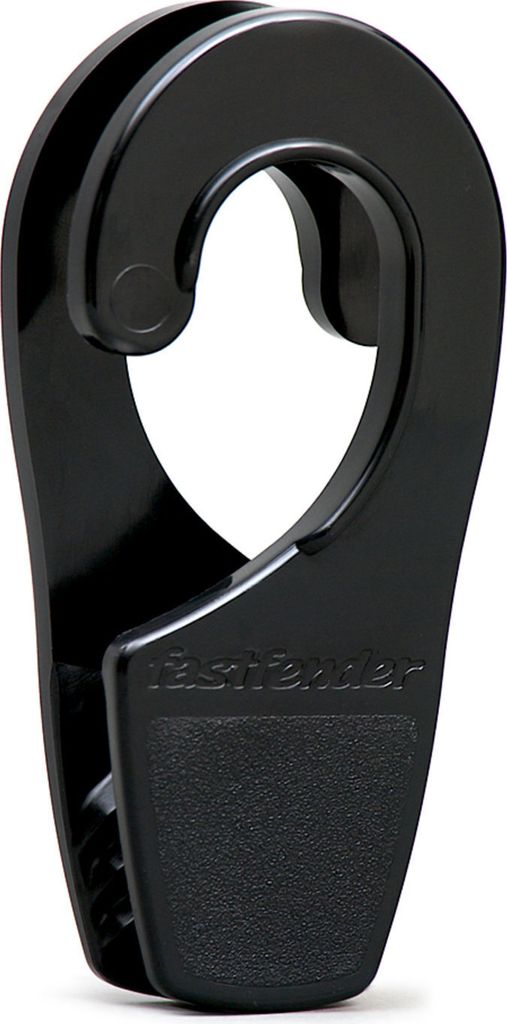 Fastfender Doppelpack Fenderhalter für Reling max. 25mm Ø : Schwarz