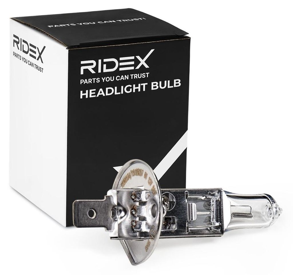 1x RIDEX LongLife EcoVision H1 Glühlampe Fernlicht 12V 55W 3000K P14.5s P14,5s Halogen 106B0006