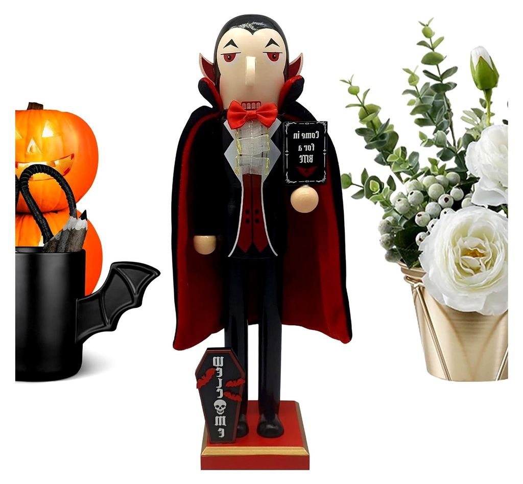 Halloween Soldat, Figuren von Vampiren und Skeletten, Holzdekoration für Regal, Partys, Tischplatte, Fenster, Tisch, Theke