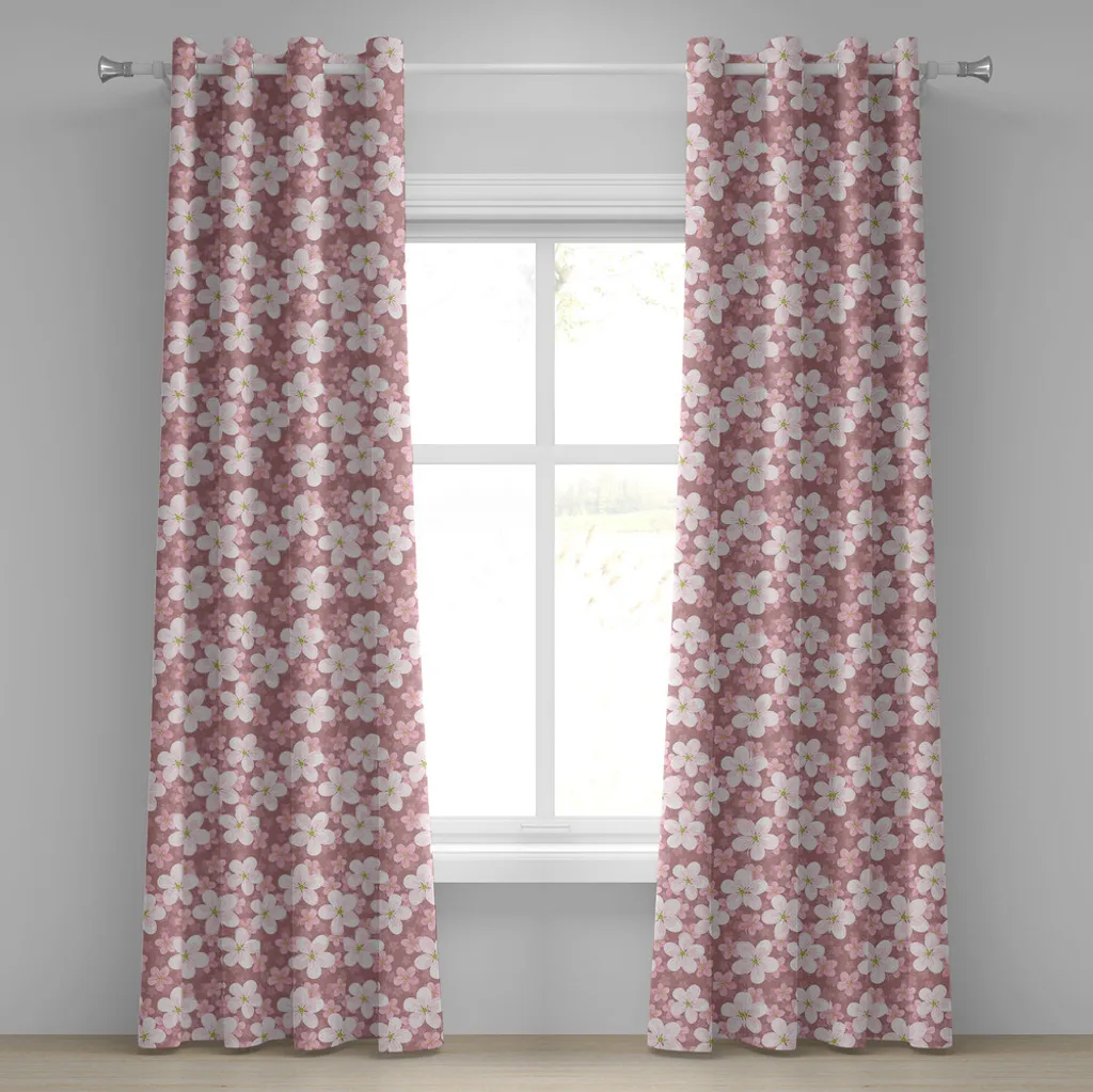 Tenda Bambini Fiori di Sakura 280x175cm | ABAKUHAUS Rosa e Verde