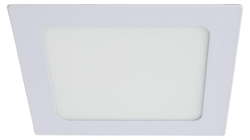 LED Einbaustrahler flach 9W Eckig SuperSlim Schnitt 130x130 Produktbild 
