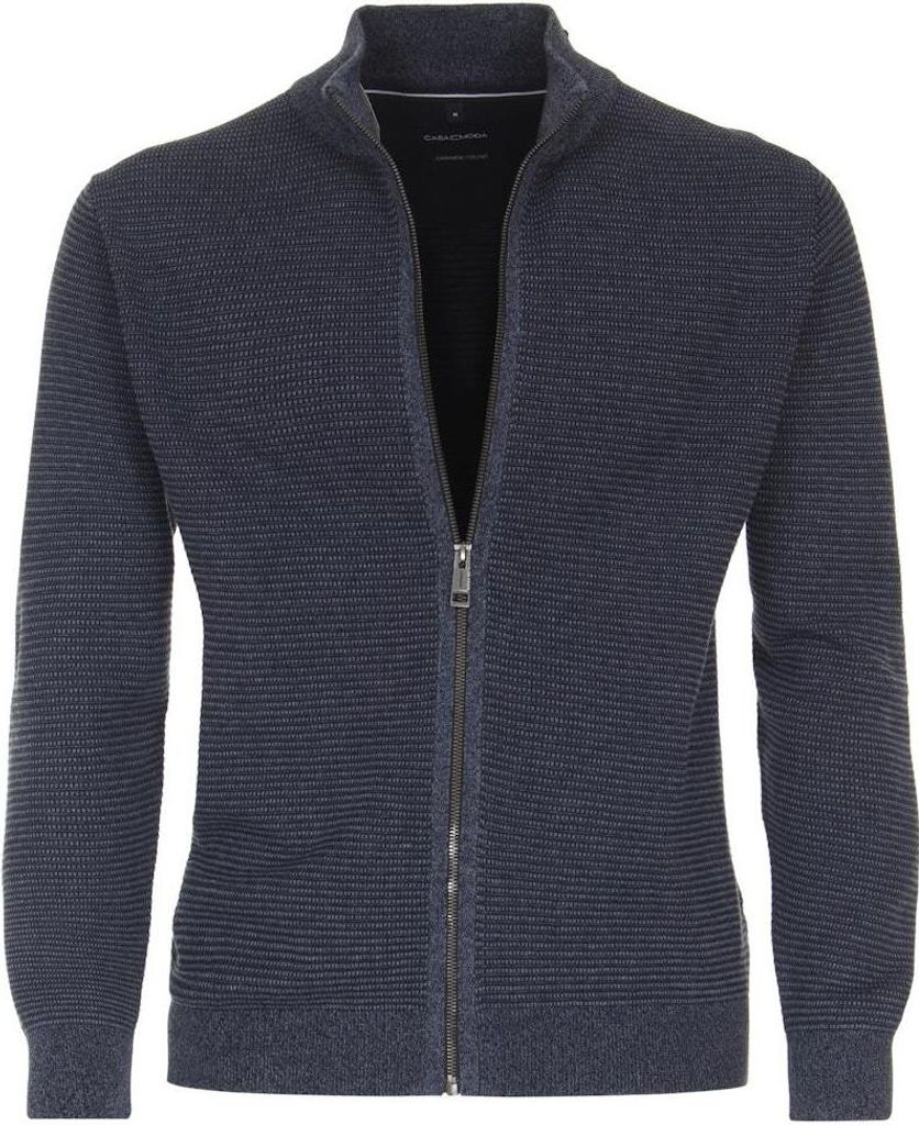 CASAMODA - Herren Strickjacke (434103400), Größe: L, Farbe: Dunkelblau (199)