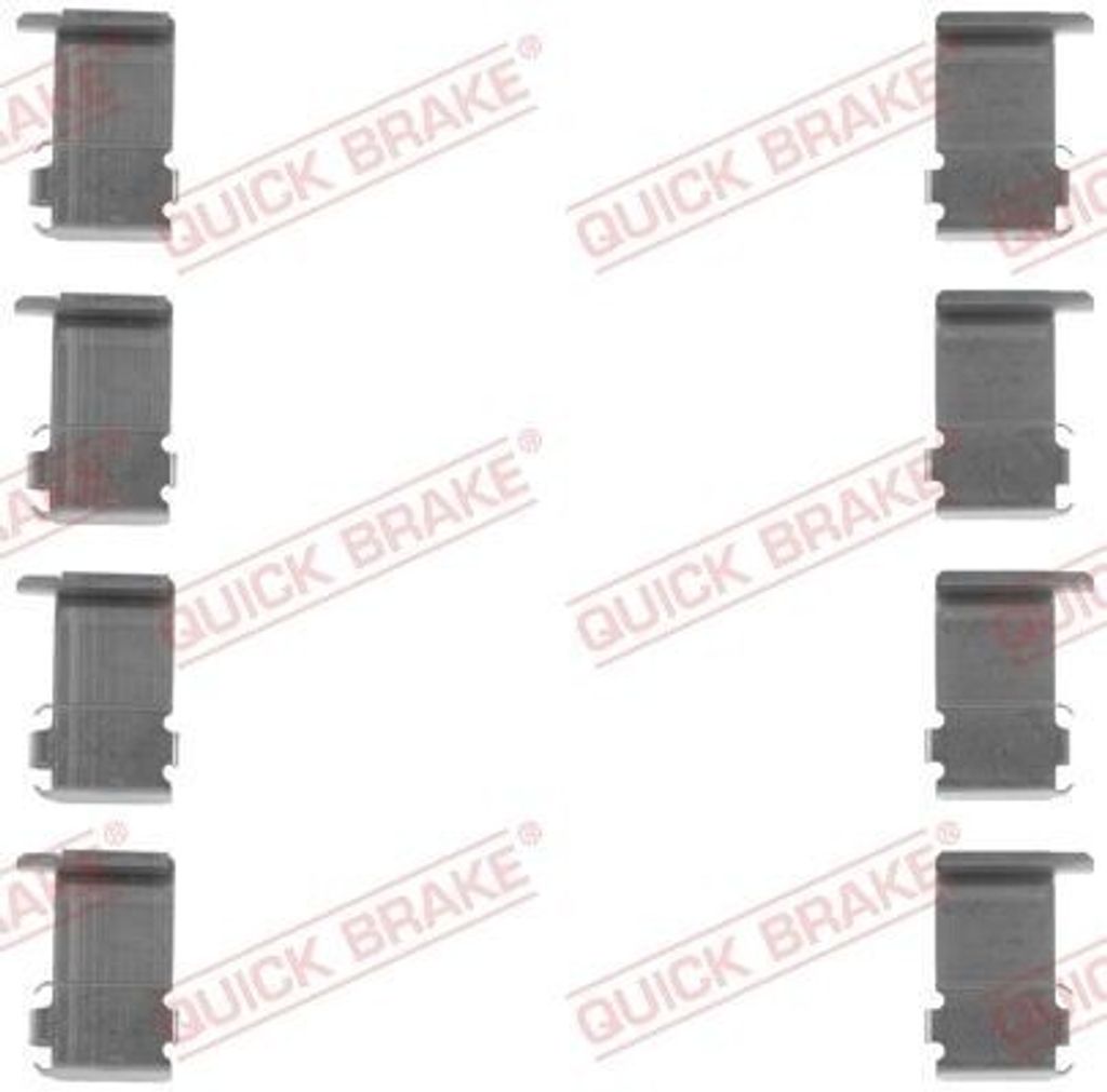 QUICK BRAKE 109-1162 Zubehörsatz Scheibenbremsbelag Vorne für MITSUBISHI COLT V (CJ, CP) für DAIHATSU TERIOS (J2)
