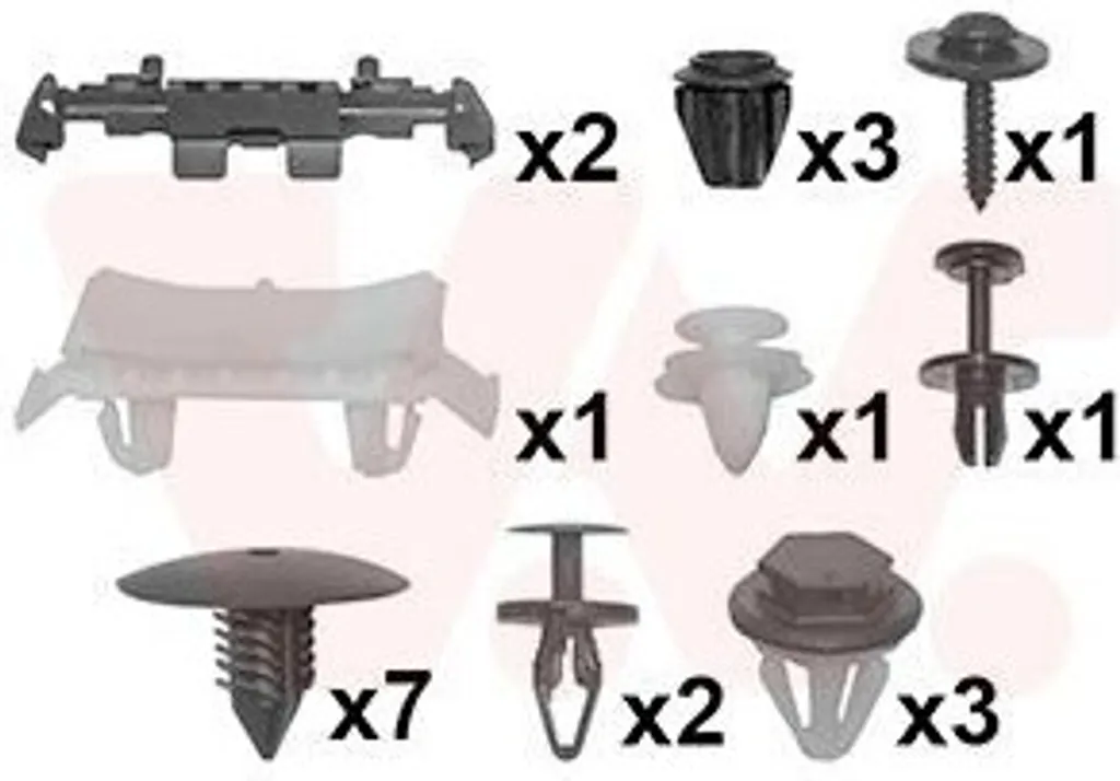 Kit fixation aile avant droite Renault Clio 3 : Montage Van Wezel 4333796