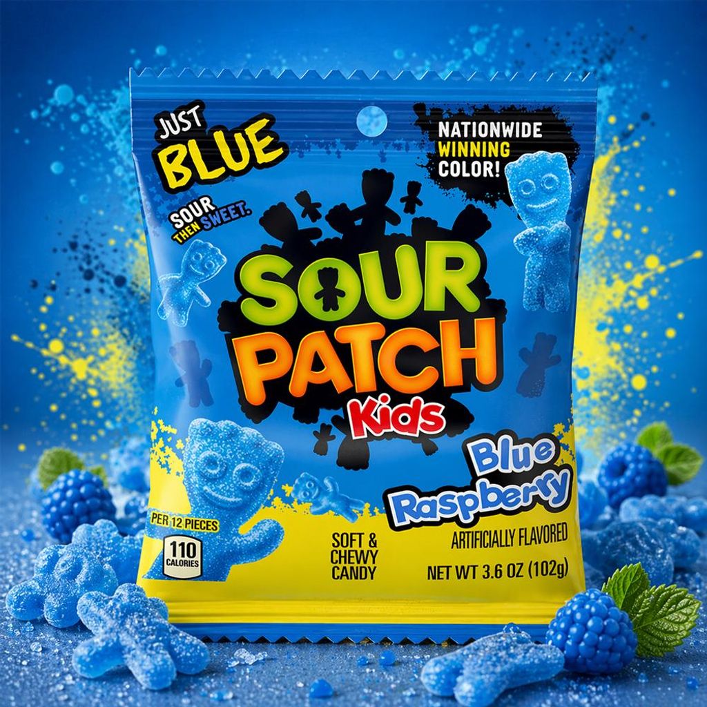 Sour Patch Kids Blue Raspberry 102g Produktbild 