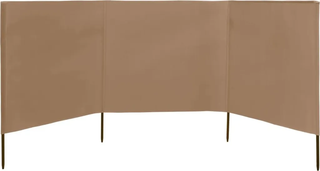 Brise-vent de balcon 400x120 cm Taupe pour protéger votre coin repas