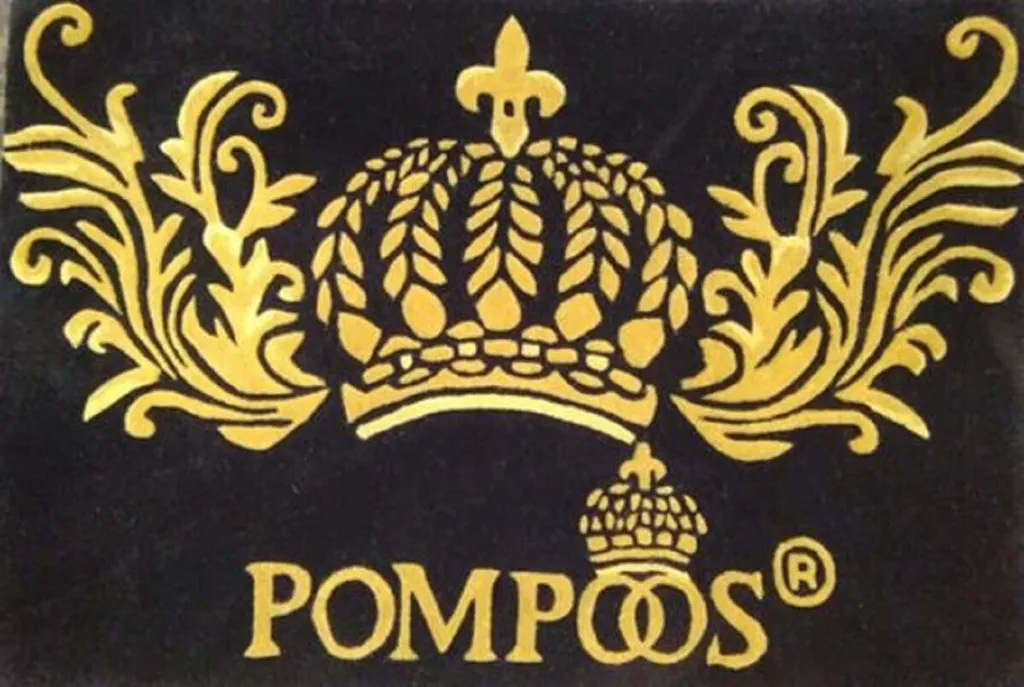 Paillasson luxe Crown Harald Glööckler Pompöös Noir et Or en 80x50 cm