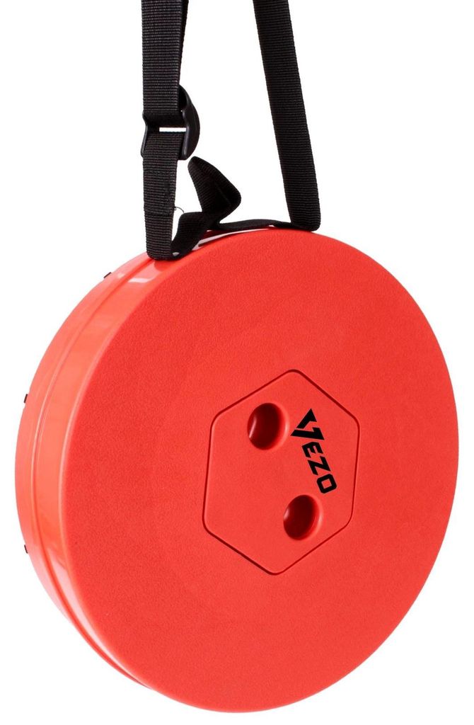 Klapphocker Campinghocker Angelhocker VEZO faltbarer Hocker höhenverstellbar Rot 110 kg tragbar