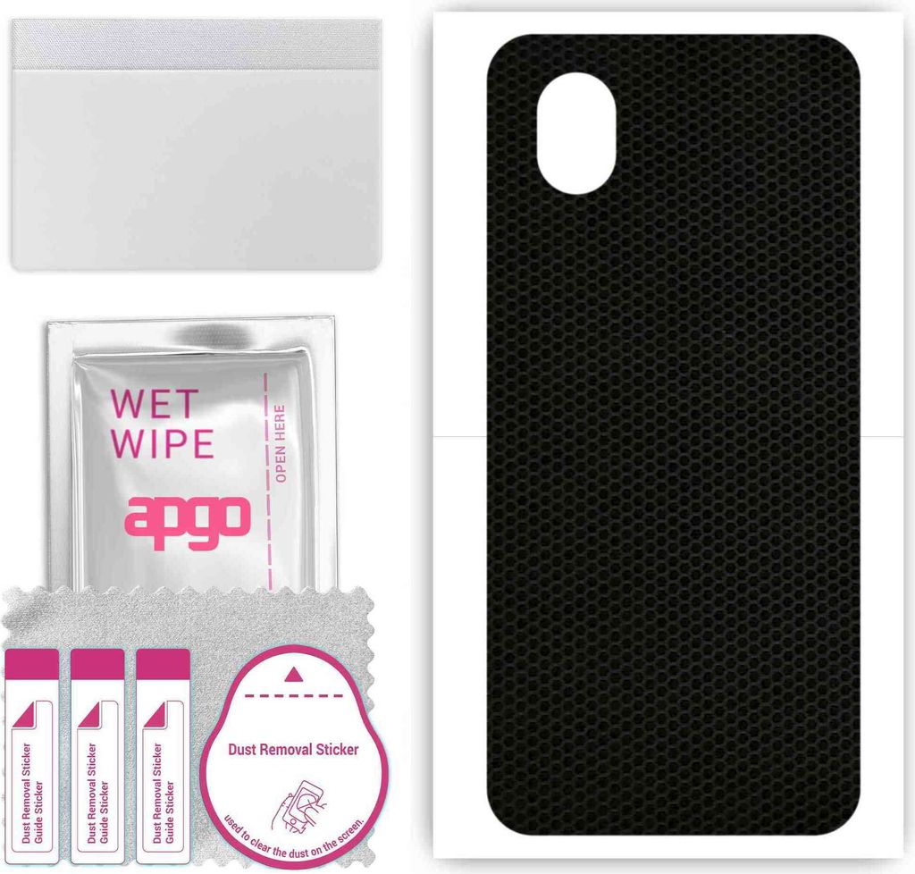 apgo Rückseite Schutzfolie, Skin, kompatibel mit TCL 201, Hinten Displayschutzfolie aus Vinylfolie, kratzfest, einfache Montage - Matrix