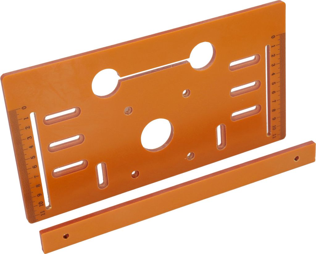 Schneidemaschine Grundplatte 28x15cm Cuttable 10cm 4 Zoll Kreissägenführung Bodenplatte für Holzbearbeitung