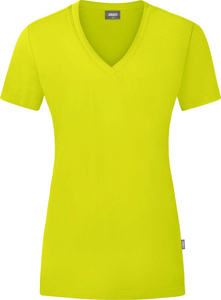 JAKO Damen T-Shirt Organic, Farbe:lime, Größe:40