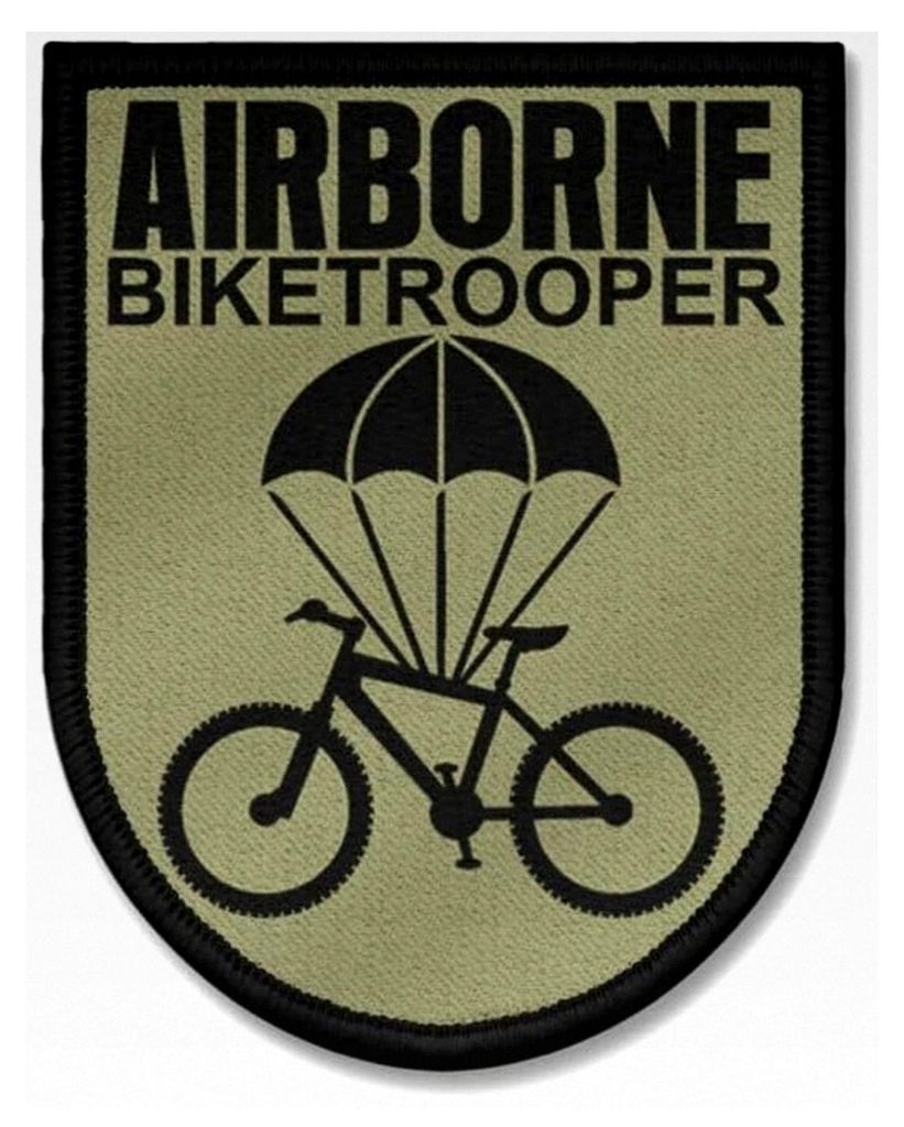 Patch Airborne Bike-Trooper Mountainbike Fahrrad e-Bike Fallschirmjäger
