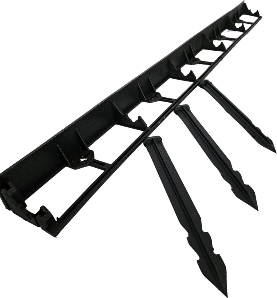 Rasenkante 4,5cm x 1m Beetumrandung Mähkante Gehweg Abgrenzung aus Kunststoff