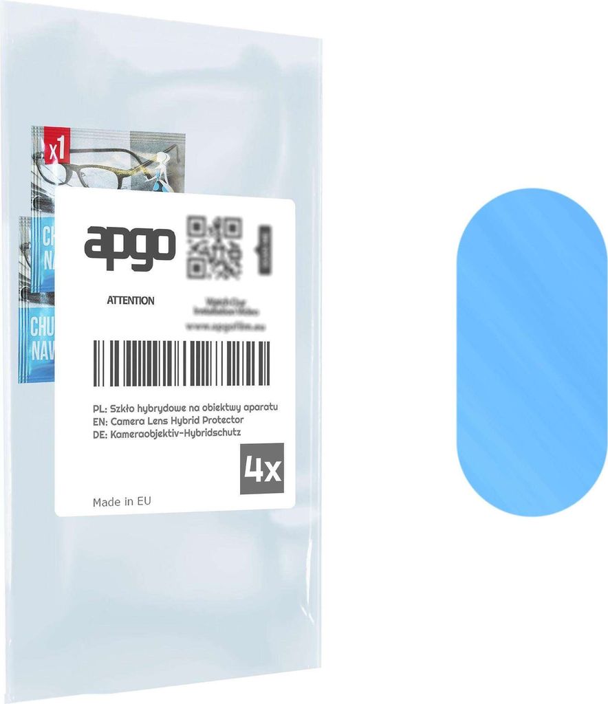 apgo 4 Stück Hybrid Kameraschutz, Kamera-Schutzglas kompatibel mit Samsung Galaxy Tab S7 FE WiFi, Linsenschutz, 9H Härte, Schutz für Kameraobjek...