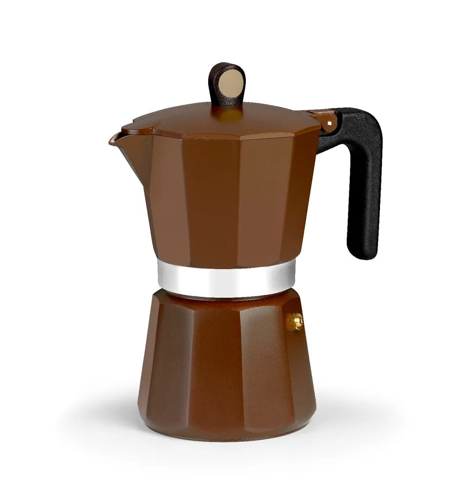 Cafetière italienne 12 tasses Monix Moka avec poignée isolante