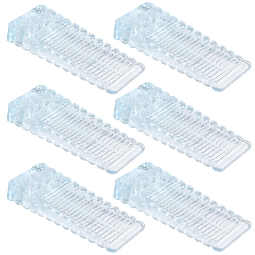 Cales de porte PVC transparentes lot de 6 pour parquet et carrelage DIY