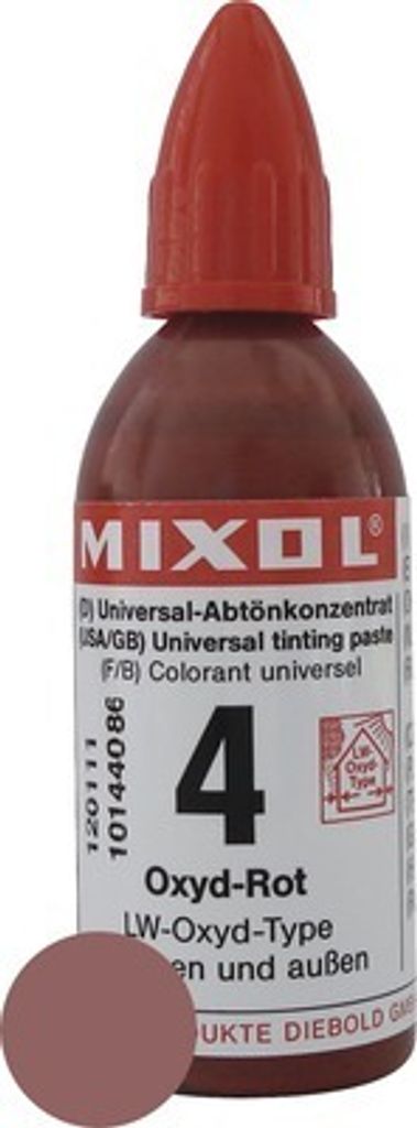MIXOL® Abtönkonzentrat 4 Oxyd rot 20 ml Produktbild 