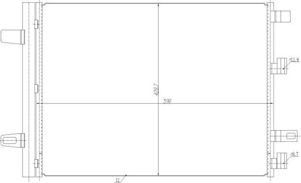 Condensateur de Climatisation OE 2475000054 - Performance NRF 350465