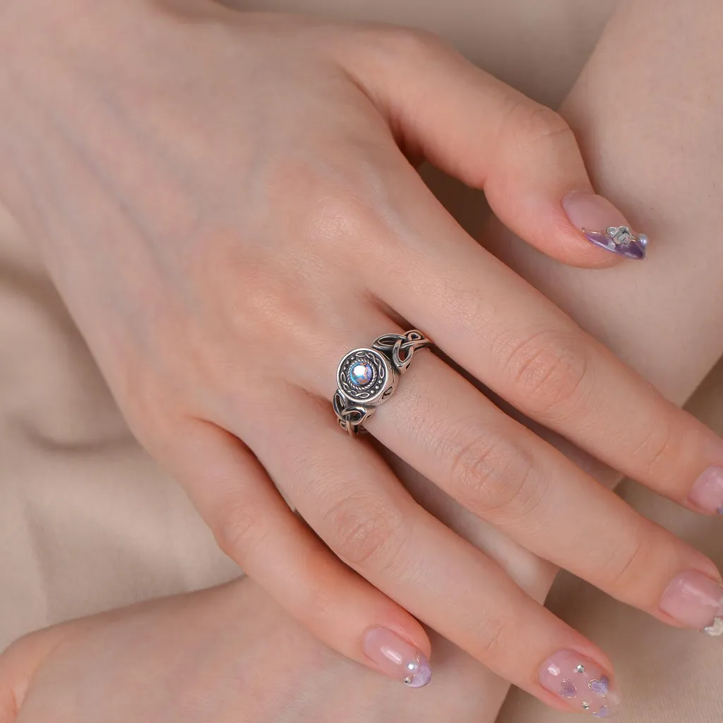 Bague Commémorative Argent 925 Faite Main - Design Luxe Asring de 19mm - 5
