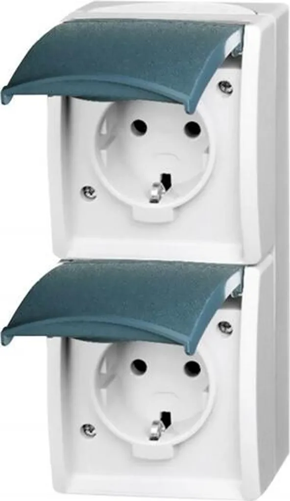 Busch-Jaeger 20-02 ew-53-503 Prise de courant avec terre Ocean Gris