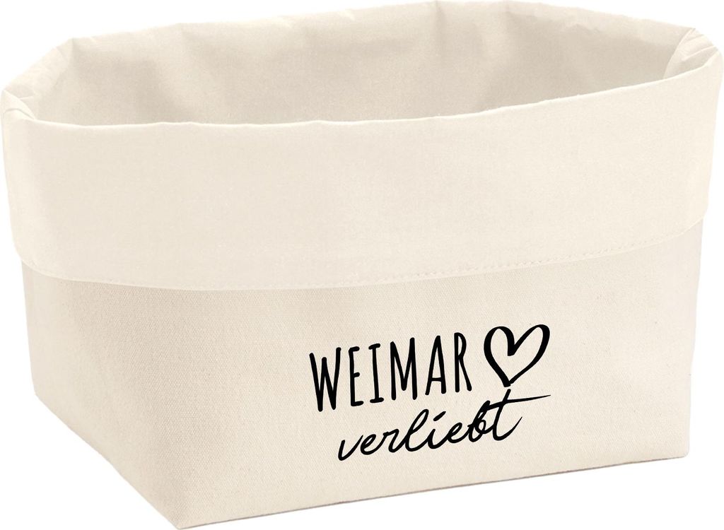 Huuraa Organizer Weimar verliebt 8 Liter Large Canvas Baumwolle Utensilo Geschenkidee