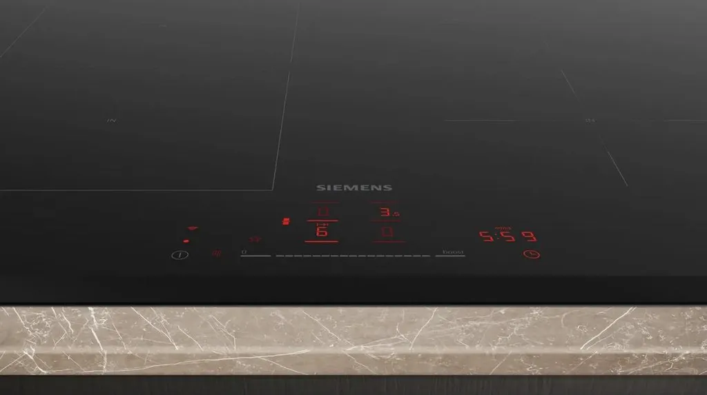 Table de cuisson induction Siemens ED751HSB1E 71cm 4 feux 7400W Noir