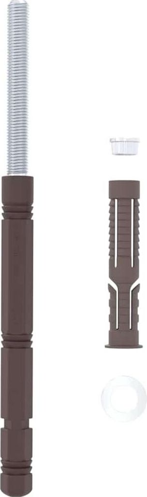 vidaXL Schwebende Regalträger 12 pcs Beige Ø14 x 210 mm Produktbild 
