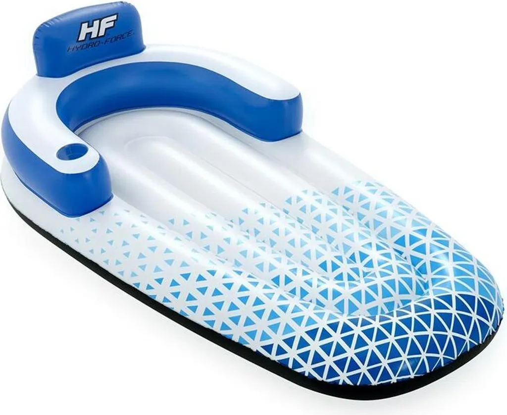 Fauteuil Gonflable de Piscine 191x107 cm avec Dossier Hydro-Force