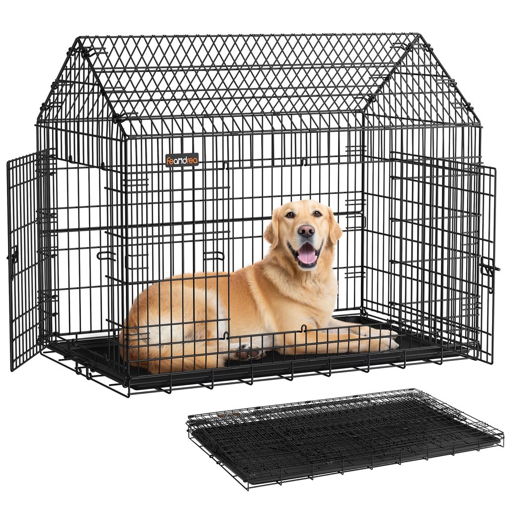 Feandrea Hundekäfig, Hundebox faltbar 120 x 72,5 x 109 cm, Produktbild 