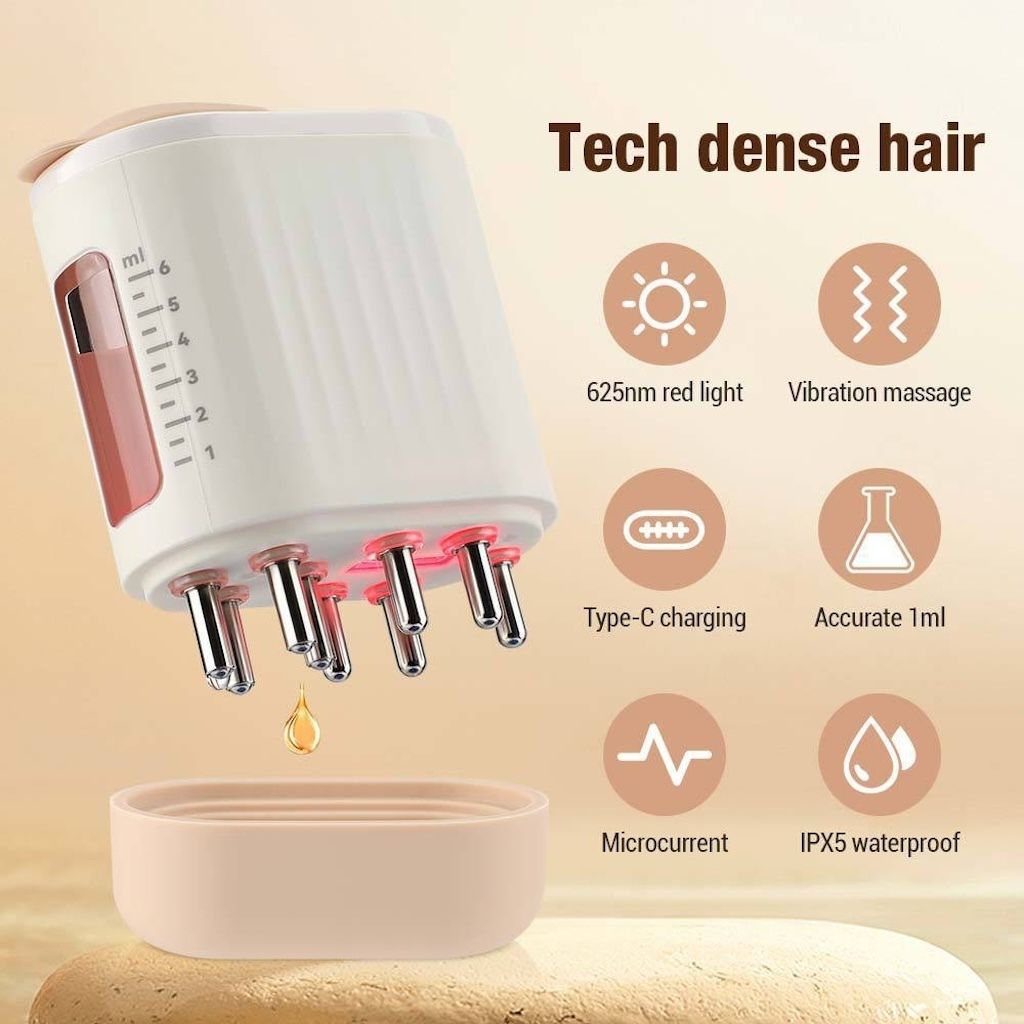 Novzep Massagegerät Haarbürste, Haarkamm Elektrische Kopfhaut Mas-sage