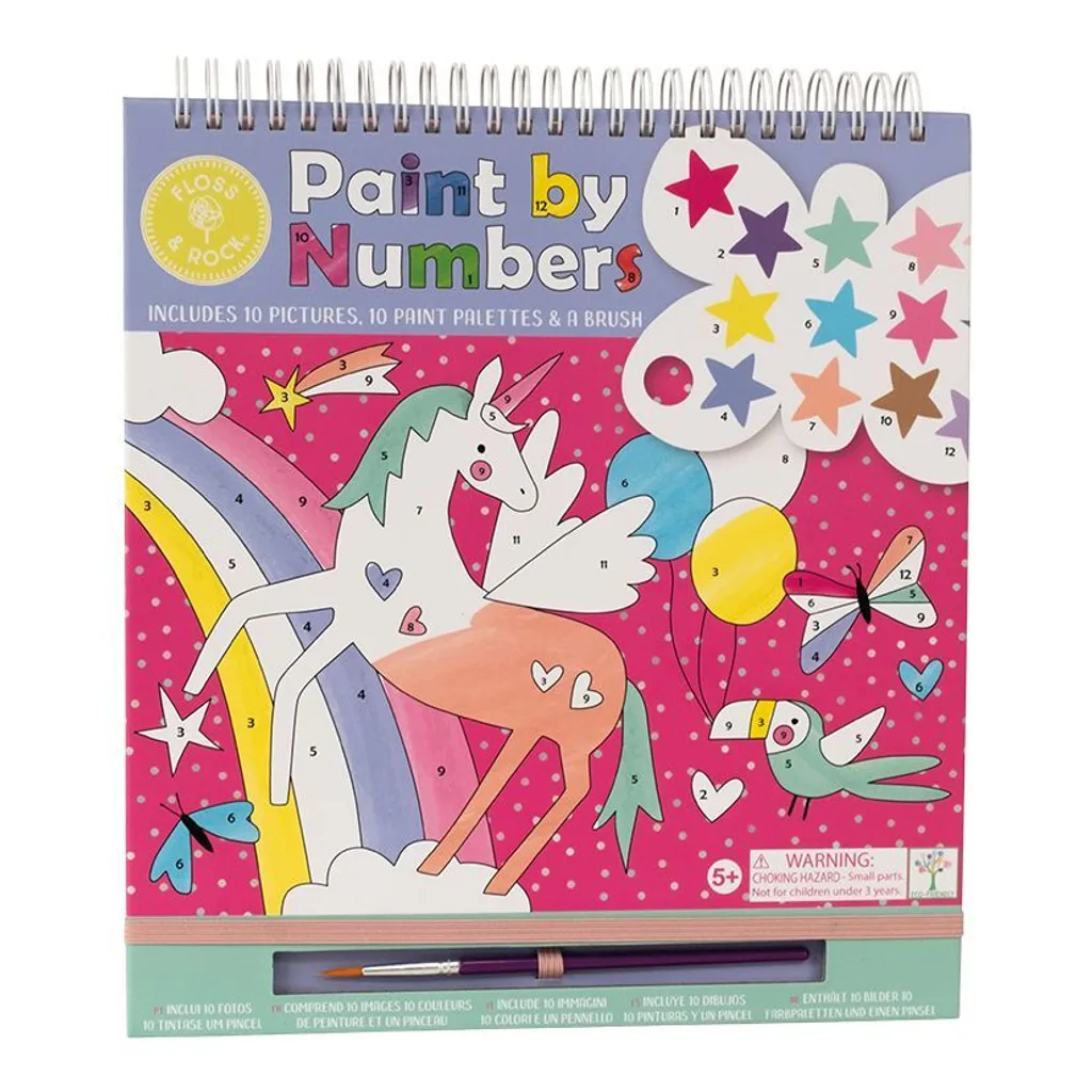 Livre de Coloriage par Numéros pour Enfants : Monde Féerique et Magie