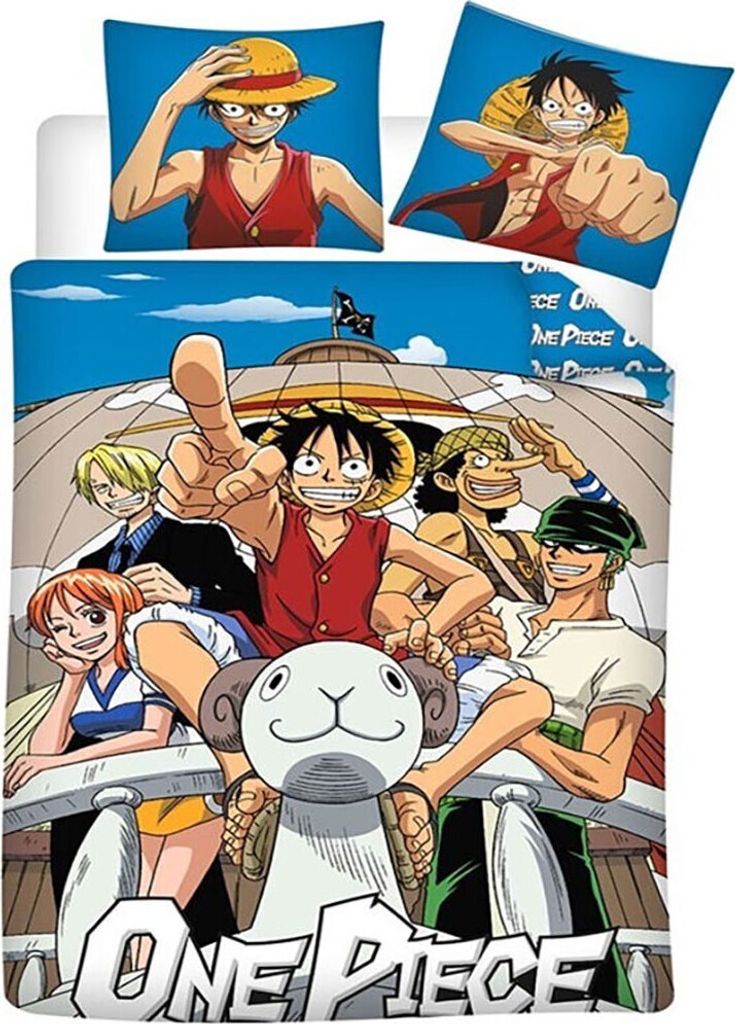 One Piece Wendebettwäsche - Luffy und alle Charaktere - 140 Produktbild 