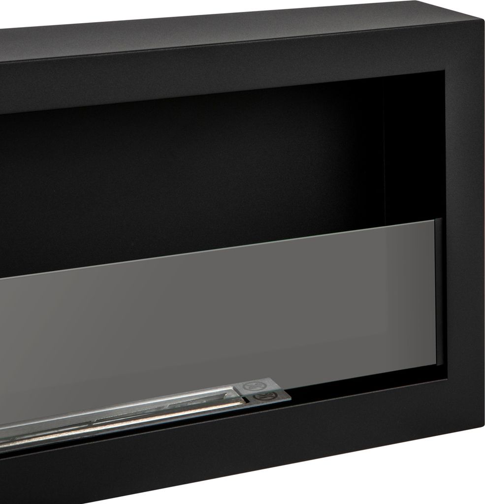 ethanol kamin S-Line BOX 120cm mit Bioethanol, schwarz mit Produktbild 10