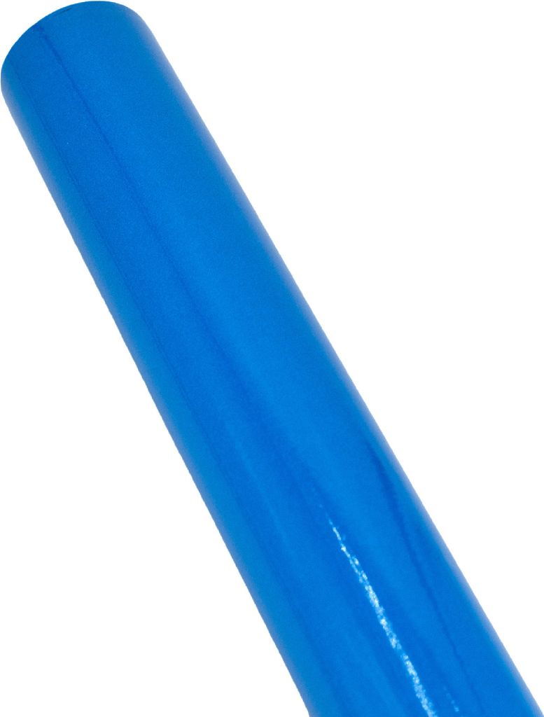 Geschenkpapier einfarbig 70cm x 2m Rolle Blau glänzend Produktbild 
