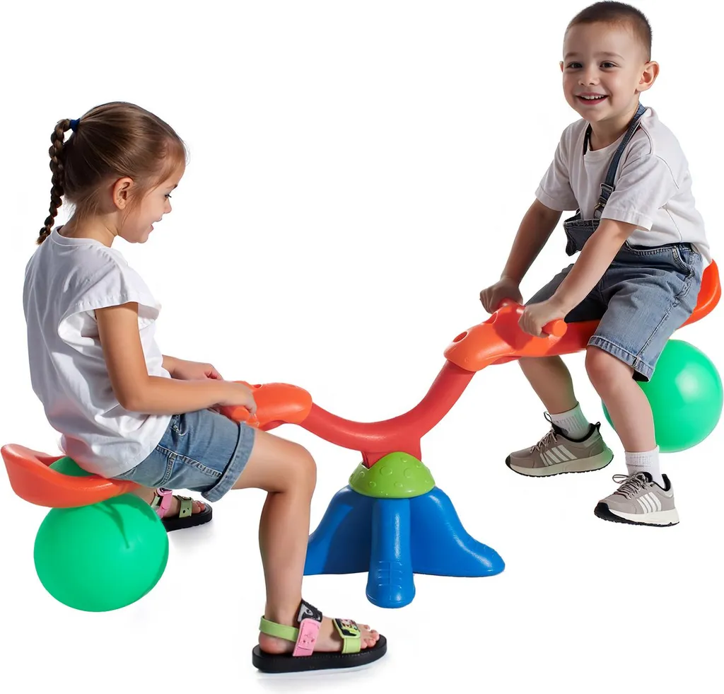 Balançoire Tape-cul de Jardin pour Enfants, Jeu de Plein Air Pivotant 360°
