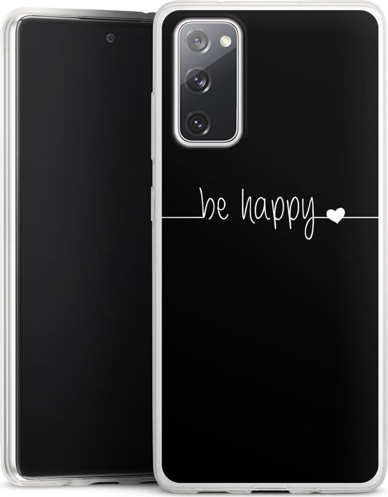DeinDesign Slim Hülle für Samsung Galaxy S20 FE 5G Silikon Case Ultra Dünn Handyhülle Glück Sprüche Statement