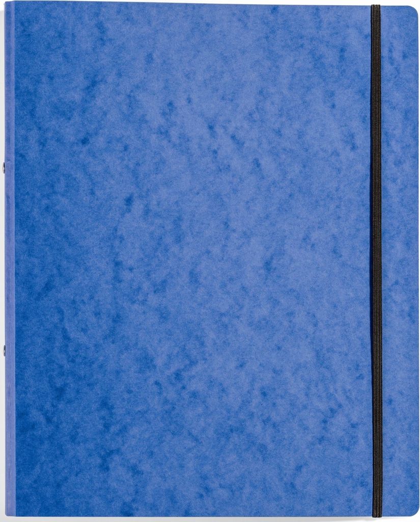 Ringbuch A4 Gummizug blau Pressspan 2 Ringe 16mm Packung mit 20 Stück