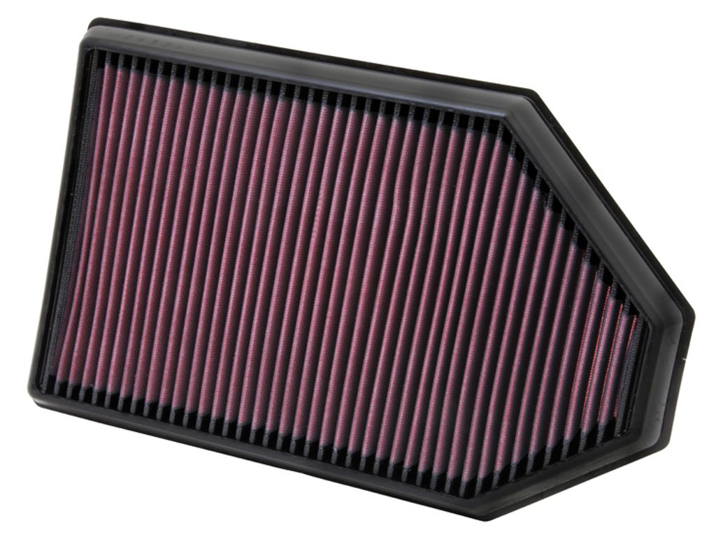 K&N 33-2460 Hochleistungsluftfilter für CHRYSLER 300 C Limousine (LX, LE) für LANCIA THEMA (LX) für DODGE CHALLENGER Coupe Langzeitfilter Quadra...