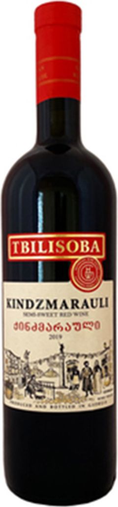 Tbilisoba Rotwein Kindzmarauli lieblich 0,75L georgischer Produktbild 