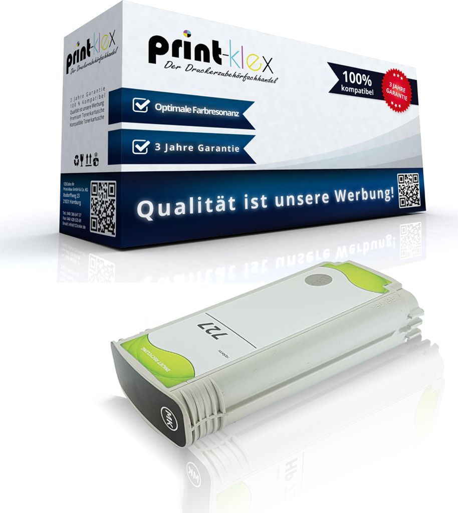 Kompatible Tintenpatrone für HP DesignJet T 920 Series DesignJet T 930 DesignJet T 930 PS DesignJet T 930 Series 727 B3P22A Black Matt - Office Li...
