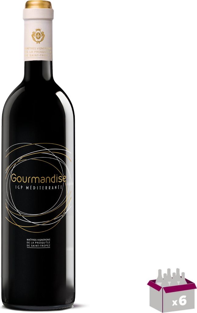 Lot 6 Rouge IGP MŽditerranŽe Gourmandise St Tropez Ð 6x75cL