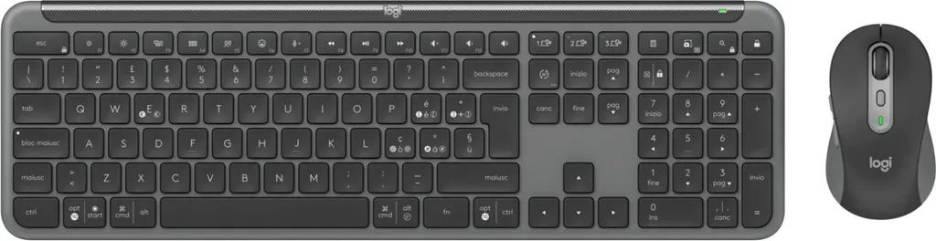 Ensemble Clavier et Souris Sans Fil Logitech MK950 Business Graphite PC